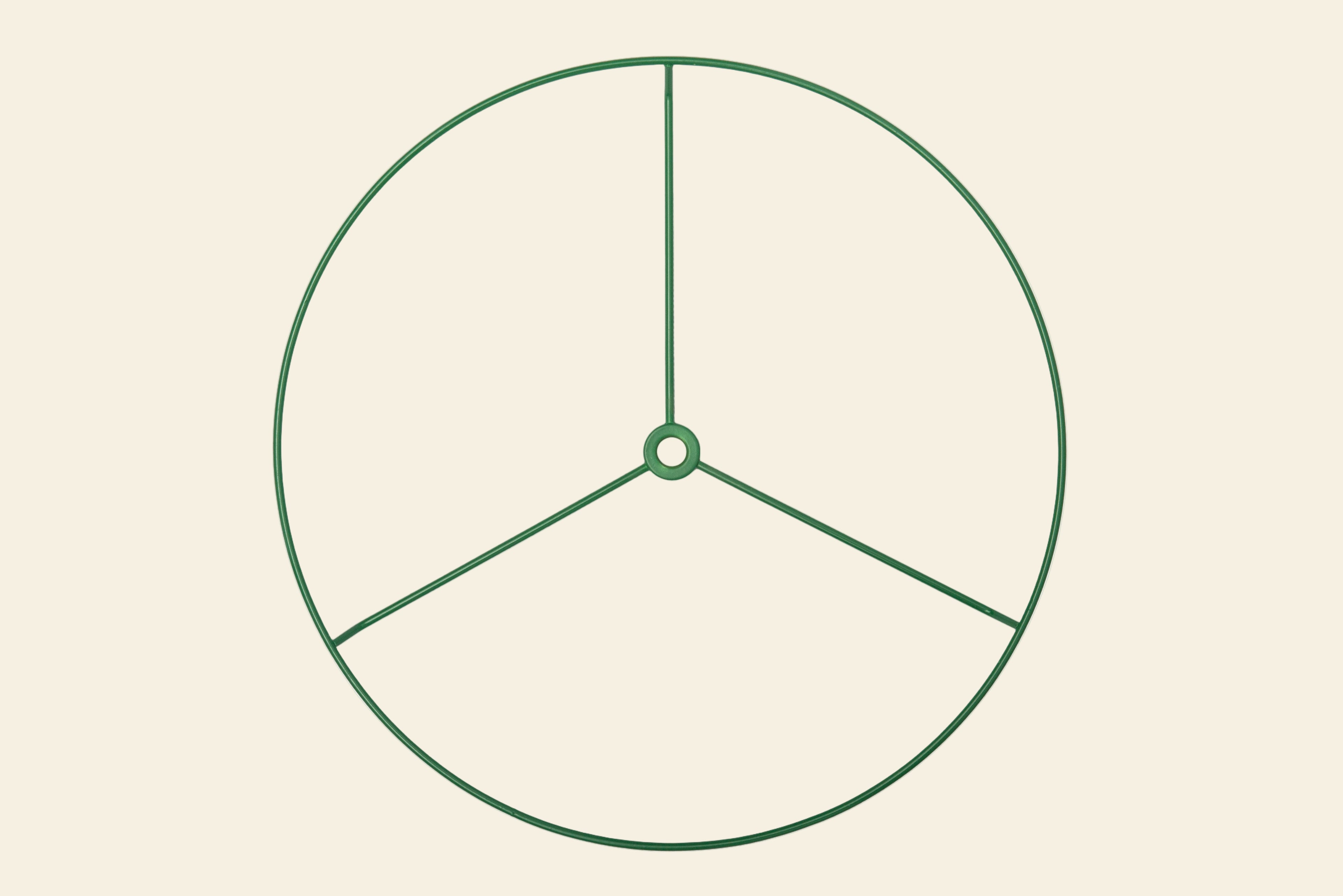 Green circular drum ring frame for DIY lampshade making