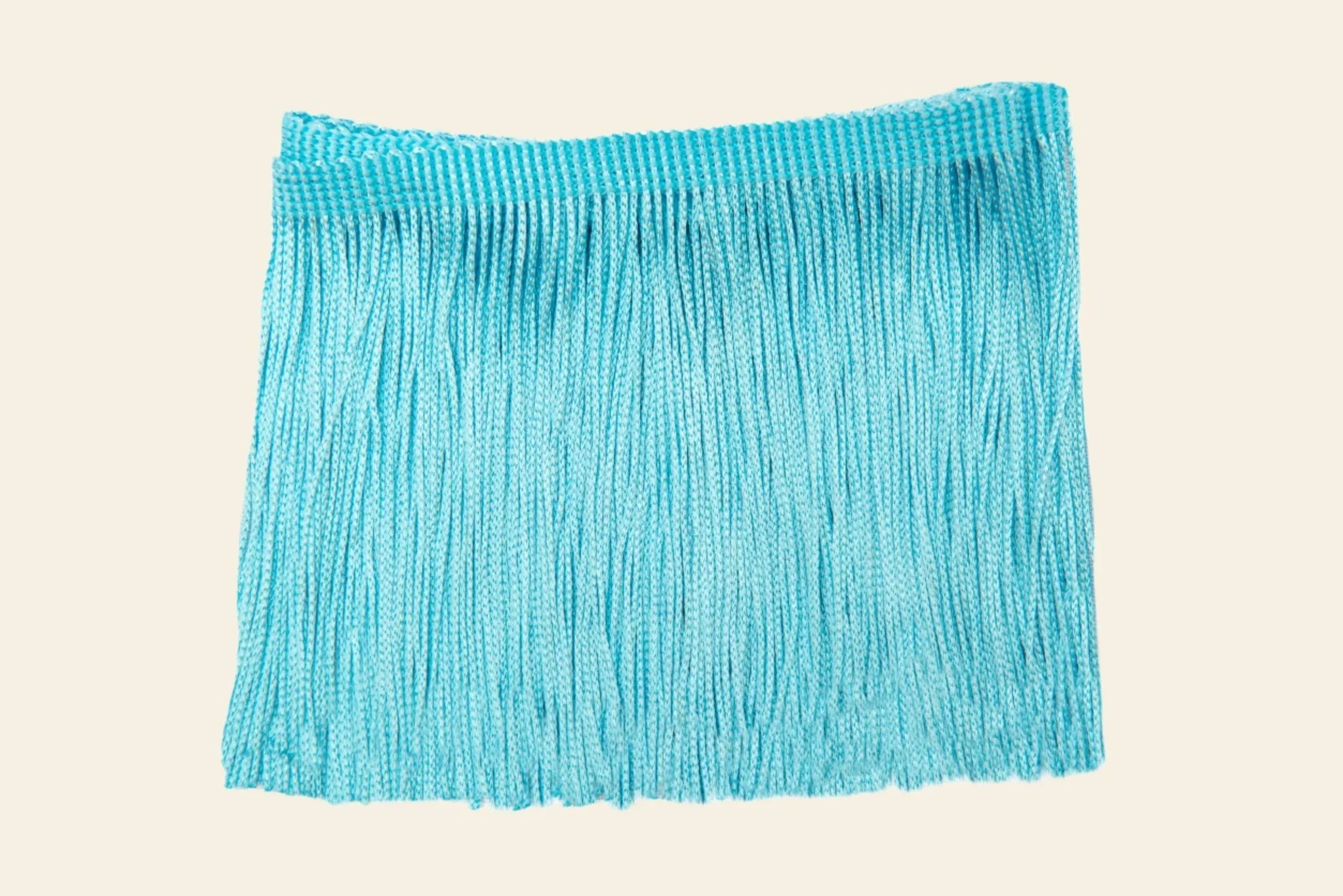 Afternoon sky blue Decorative Fringe Trim by Kikiwi