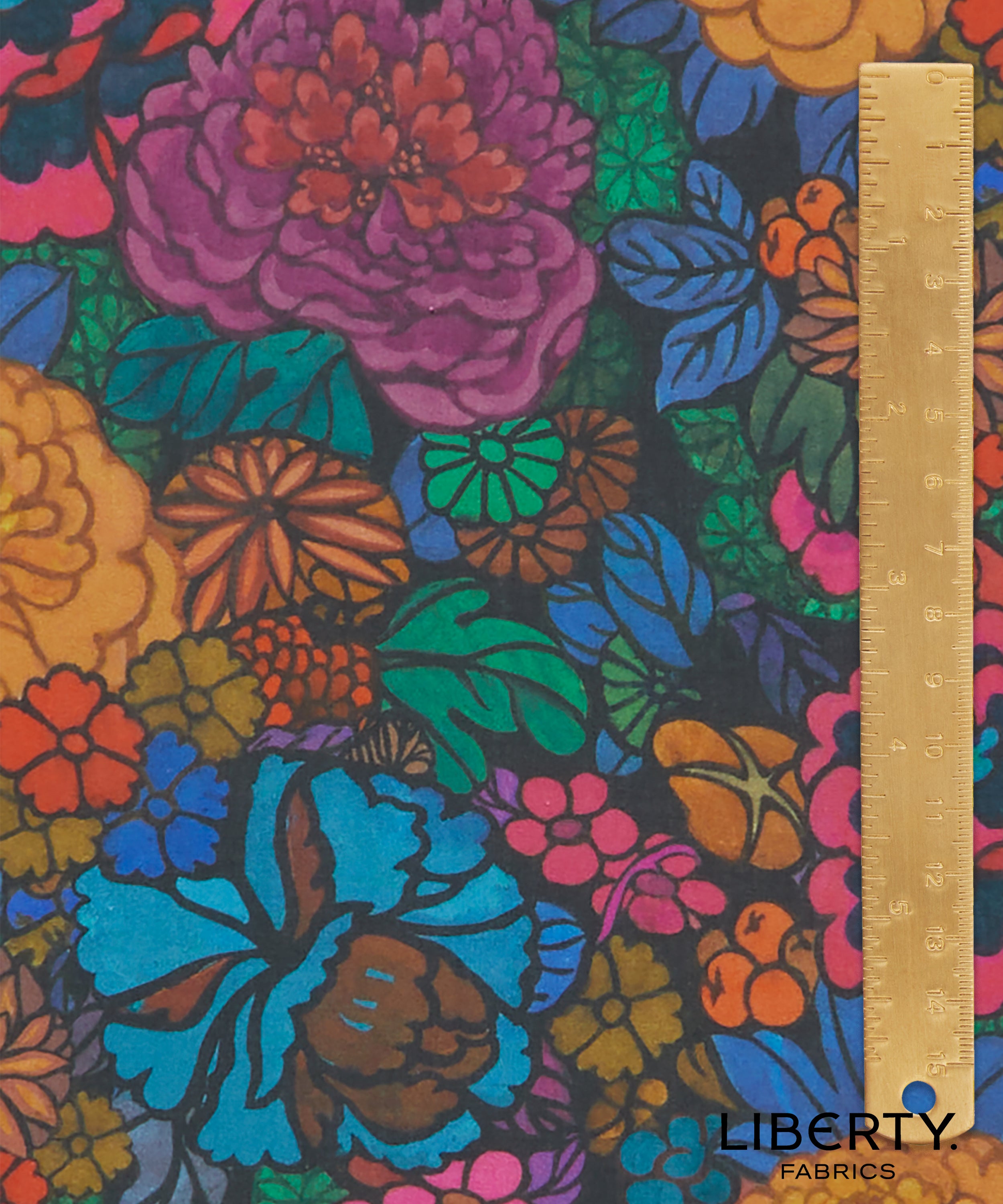 heritage garden tana lawn cotton by liberty fabrics made in Italy 