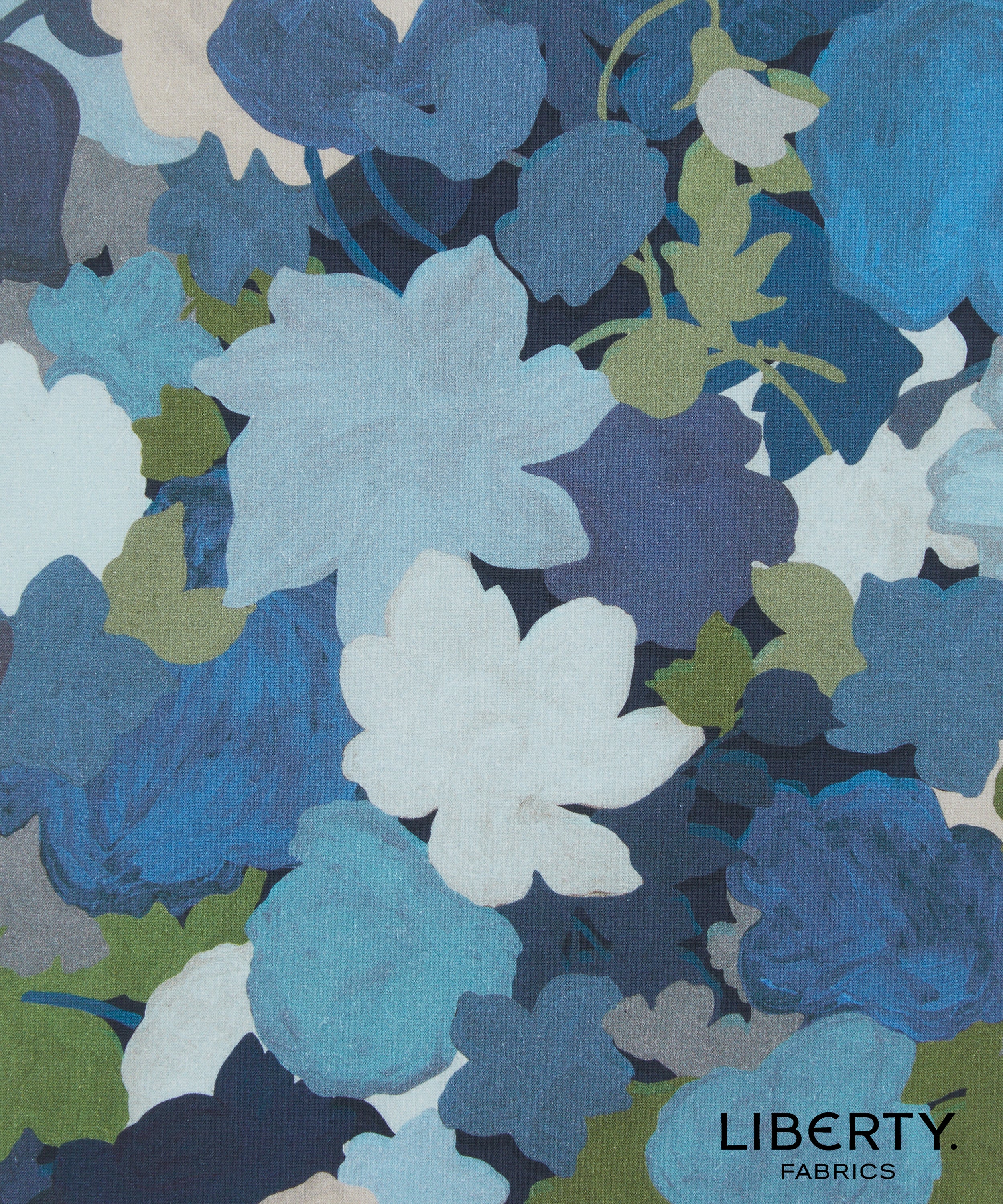 Little Merton gouache brushstrokes by liberty fabrics