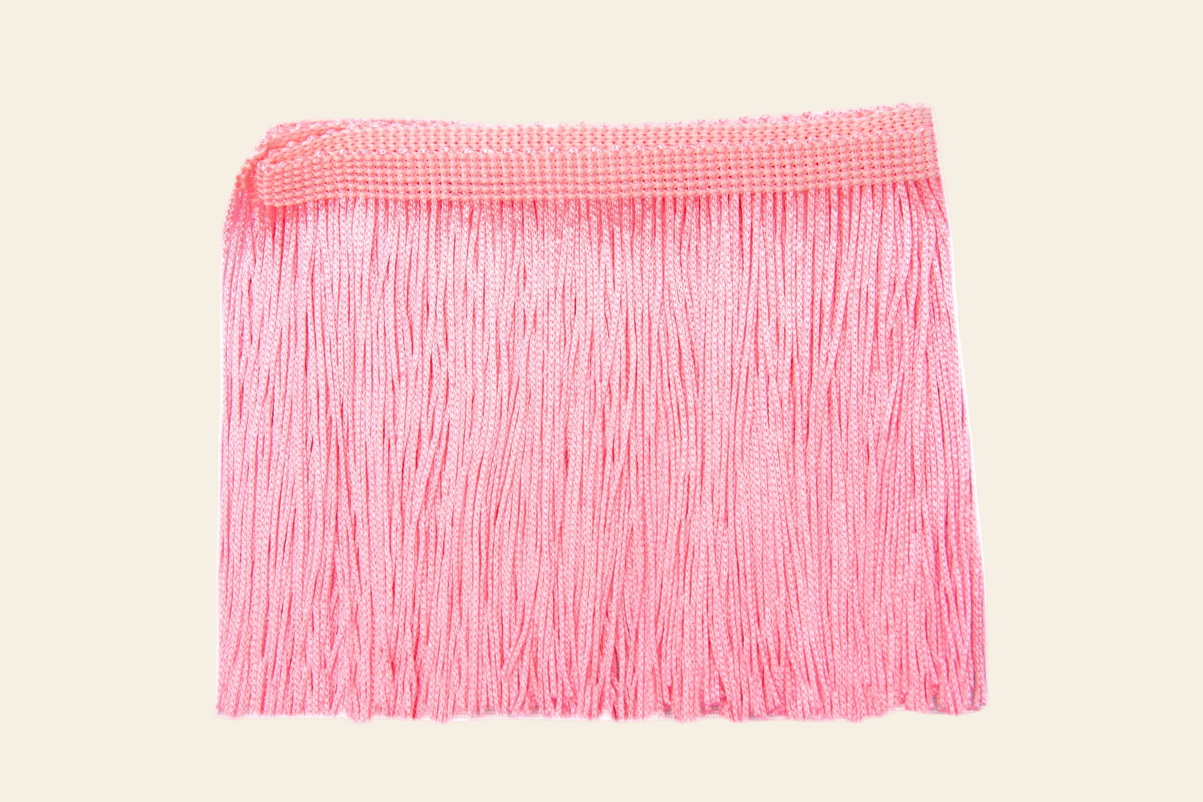 pink decorative fringe trim for performance costume