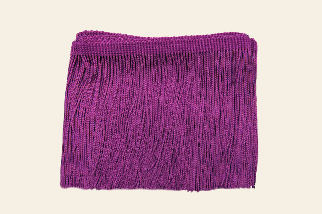 plum colour decorative fringe trim for pillow cases