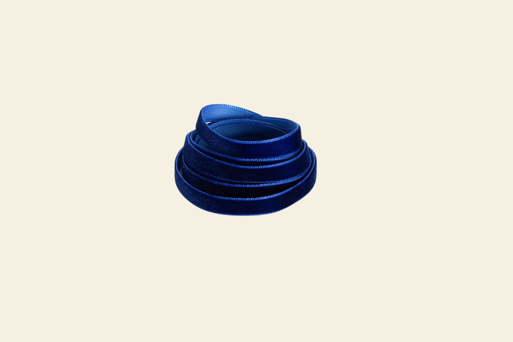 Navy velvet ribbon 10mm width soft decorative ribbon for sewing, crafts and gift wrapping
