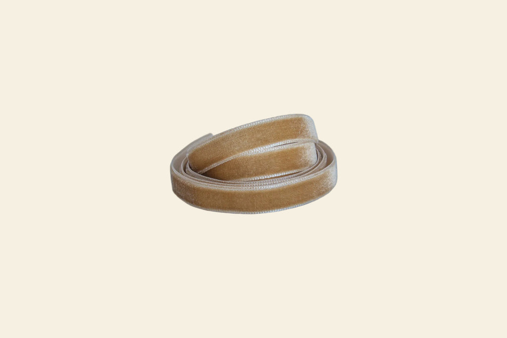 Honey Gold velvet ribbon 10mm width soft decorative ribbon for sewing, crafts and gift wrapping