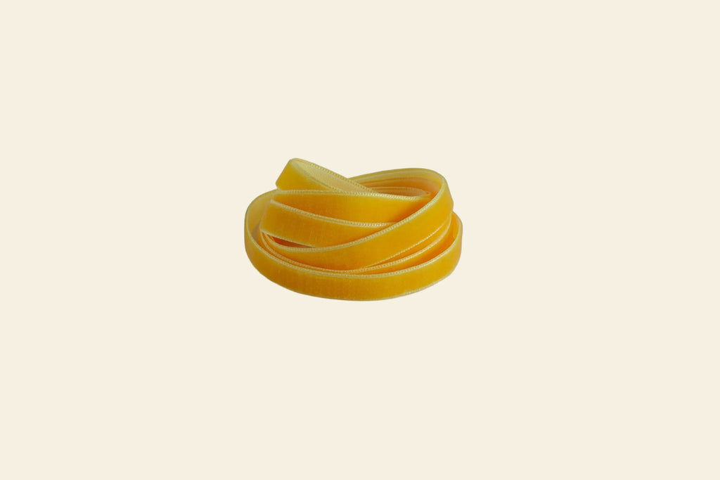 Sunflower velvet ribbon 10mm width soft decorative ribbon for sewing, crafts and gift wrapping
