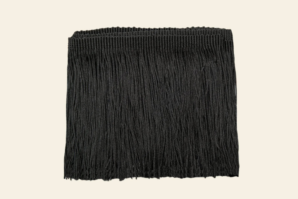 Black Decorative Fringe Trim by Kikiwi for makers