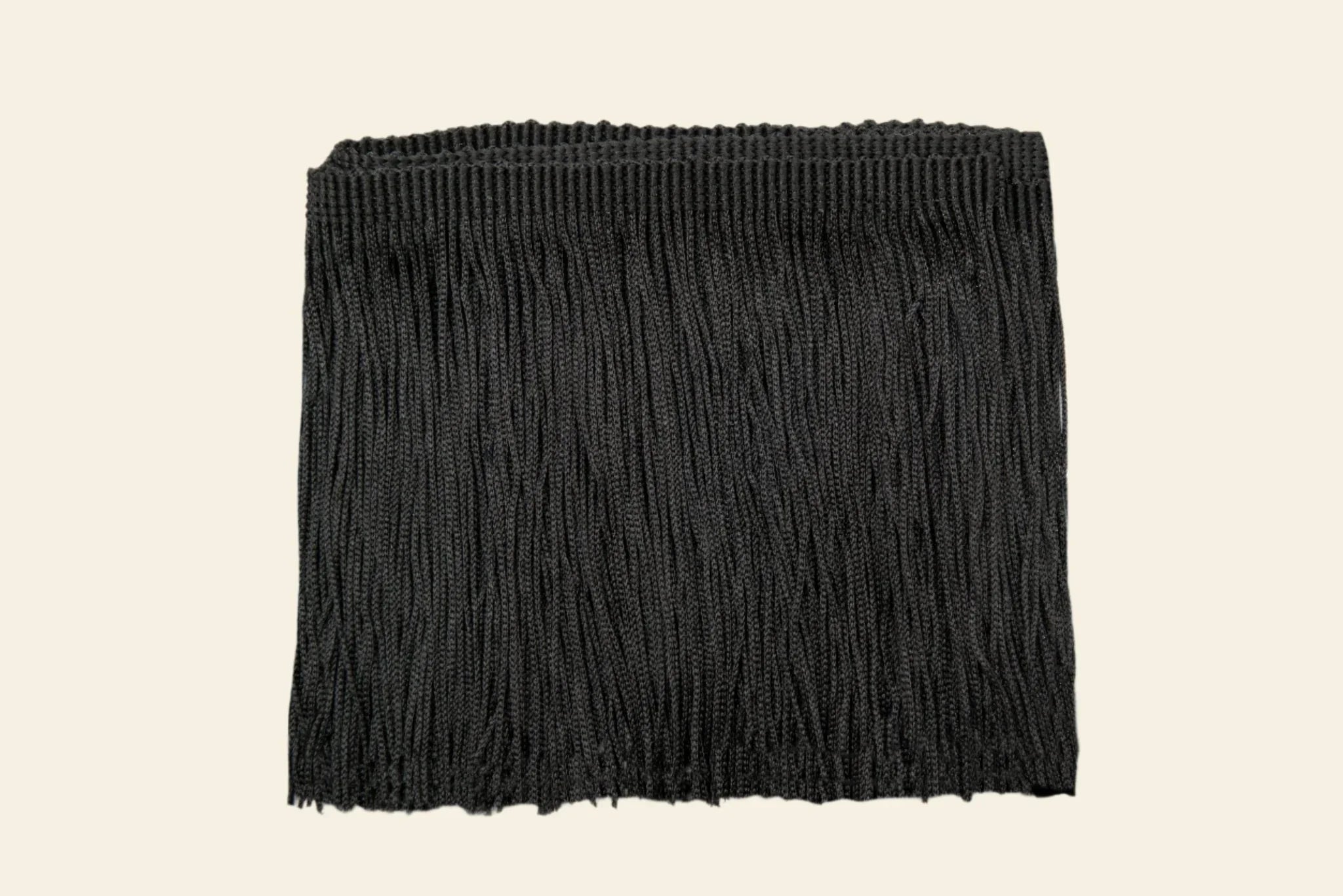 Black Decorative Fringe Trim by Kikiwi for makers