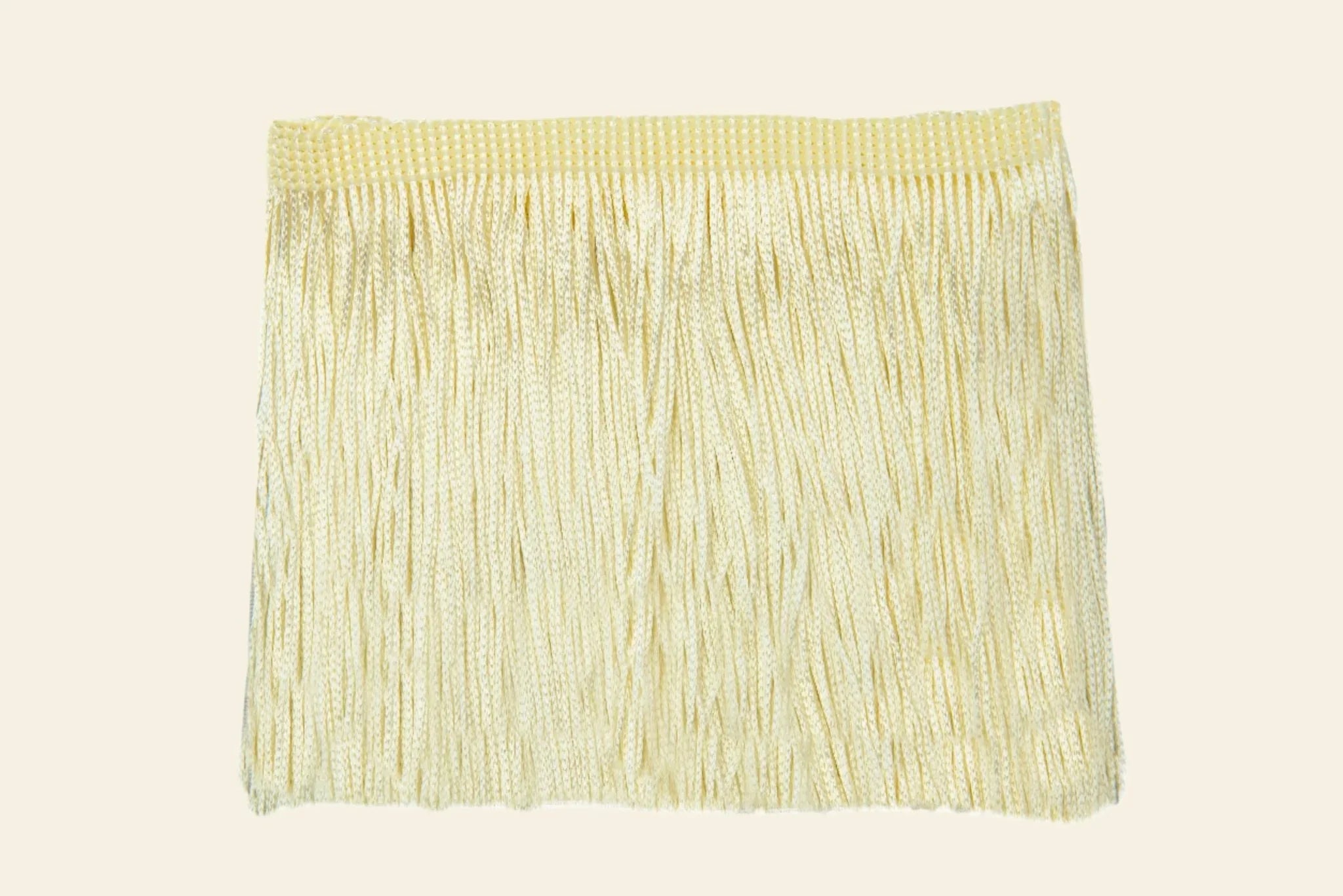Cream Decorative Fringe Trim by Kikiwi for crafters