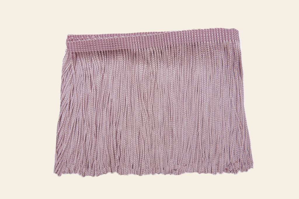dusty rose decorative fringe trim for makers DIY