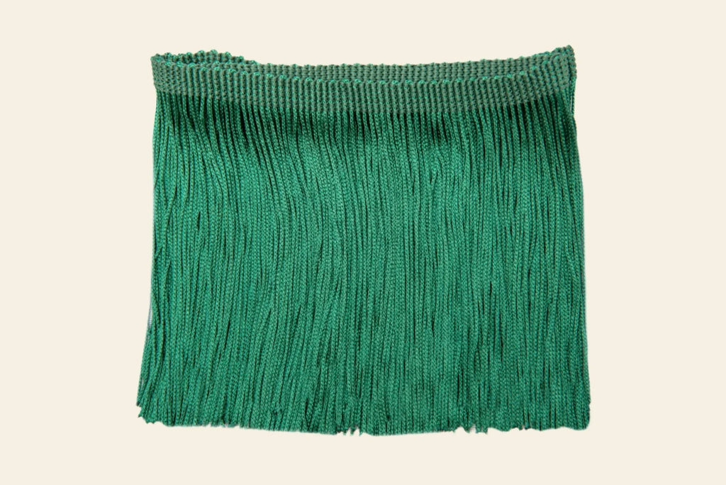 Forest Green Decorative Fringe Trim by Kikiwi