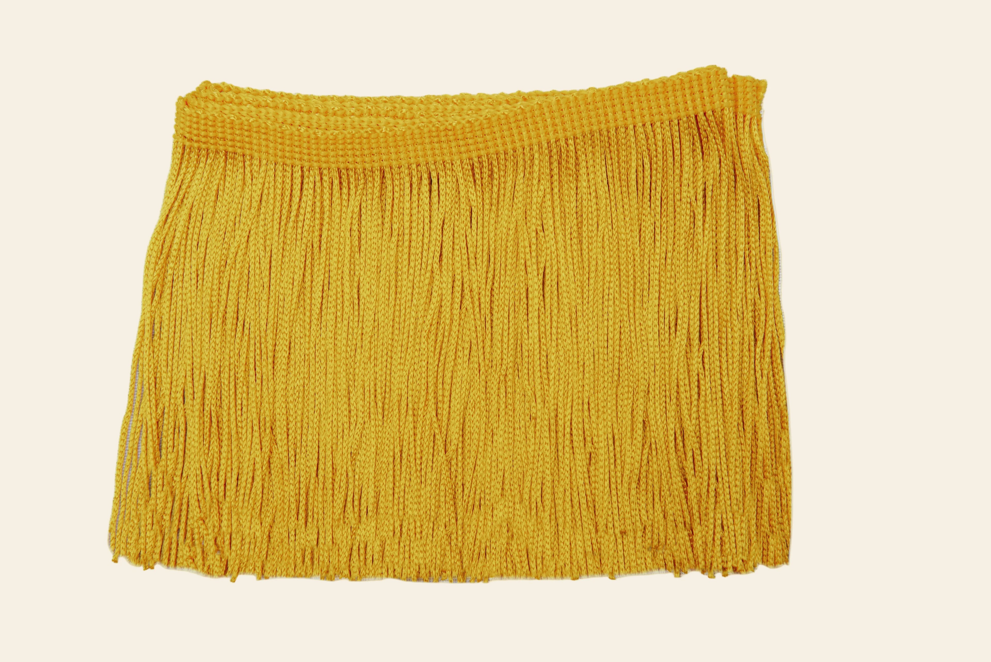 golden yellow decirative fringe trim for makers
