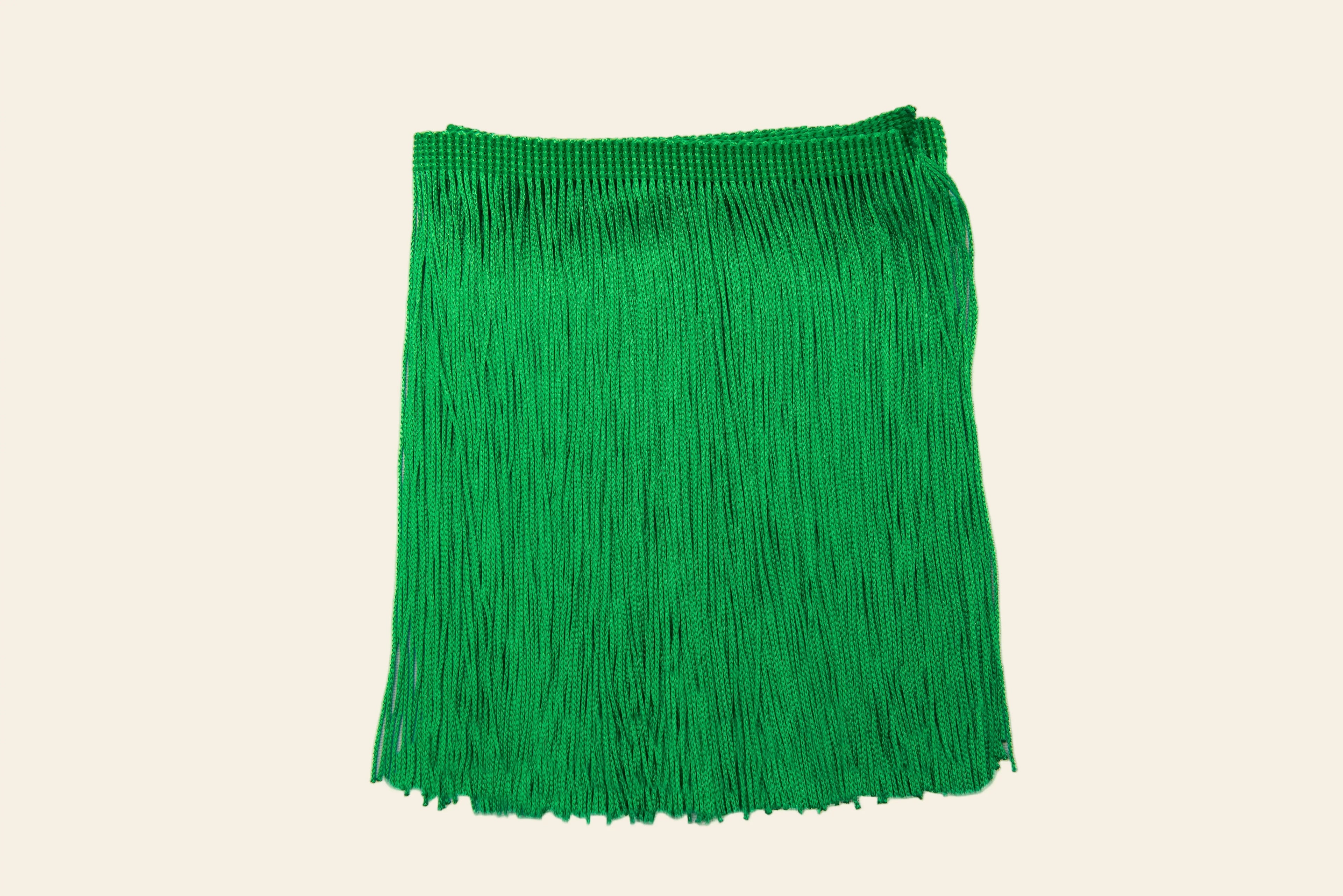 green fringe trim isolated