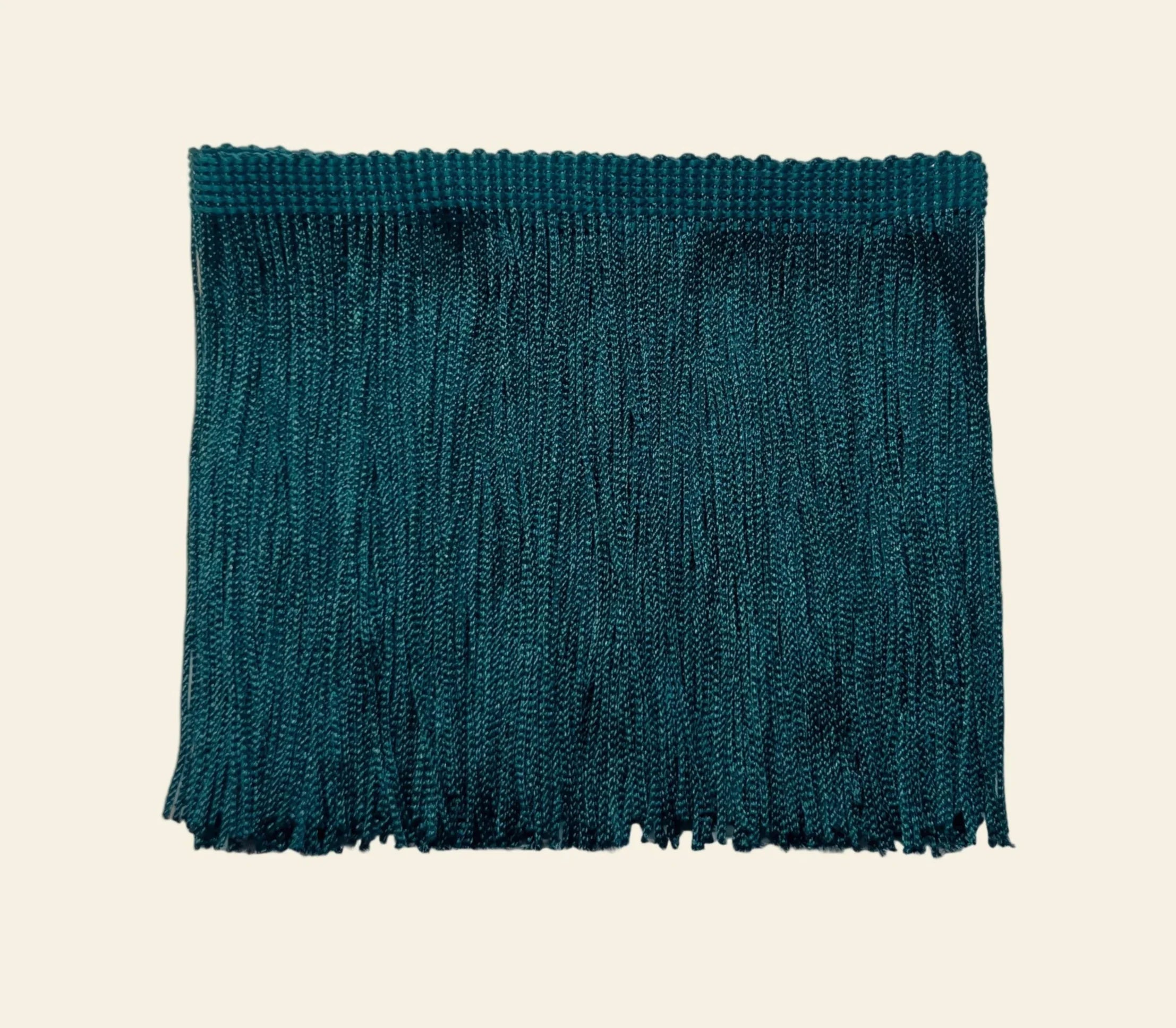 midnight teal decorative fringe for creative projects