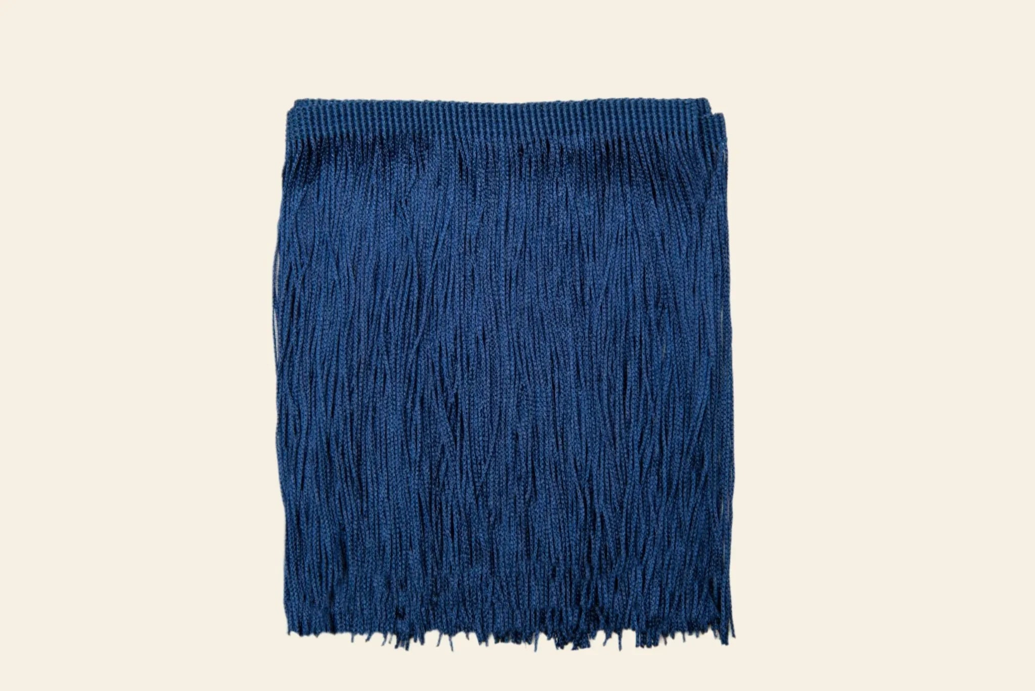 Navy Decorative Fringe Trim by Kikiwi