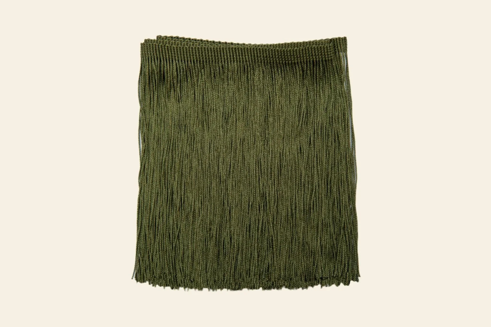 olive Decorative Fringe Trim by Kikiwi